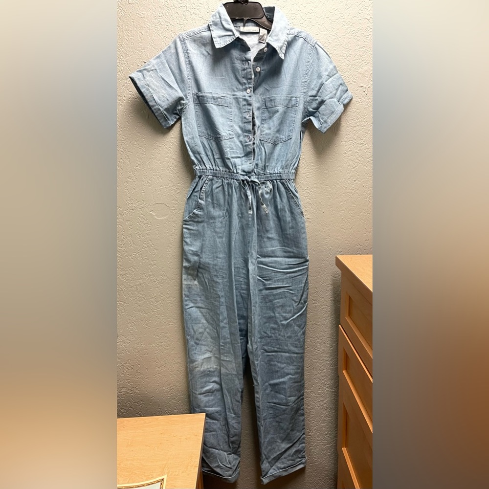 Blue jumpsuit